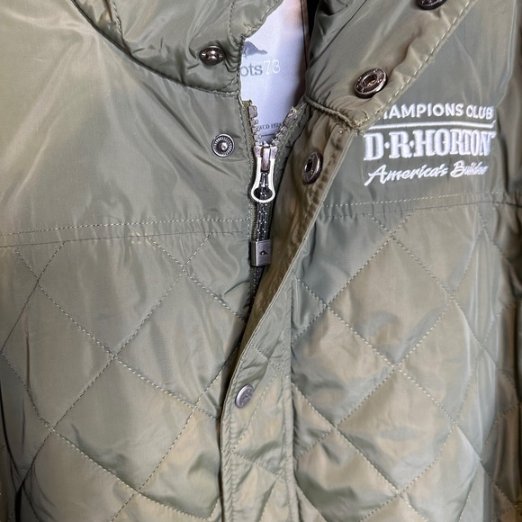 Roots Canada Mens Coat Quilted Sleek Champions Club Green Extra Large - Picture 5 of 13